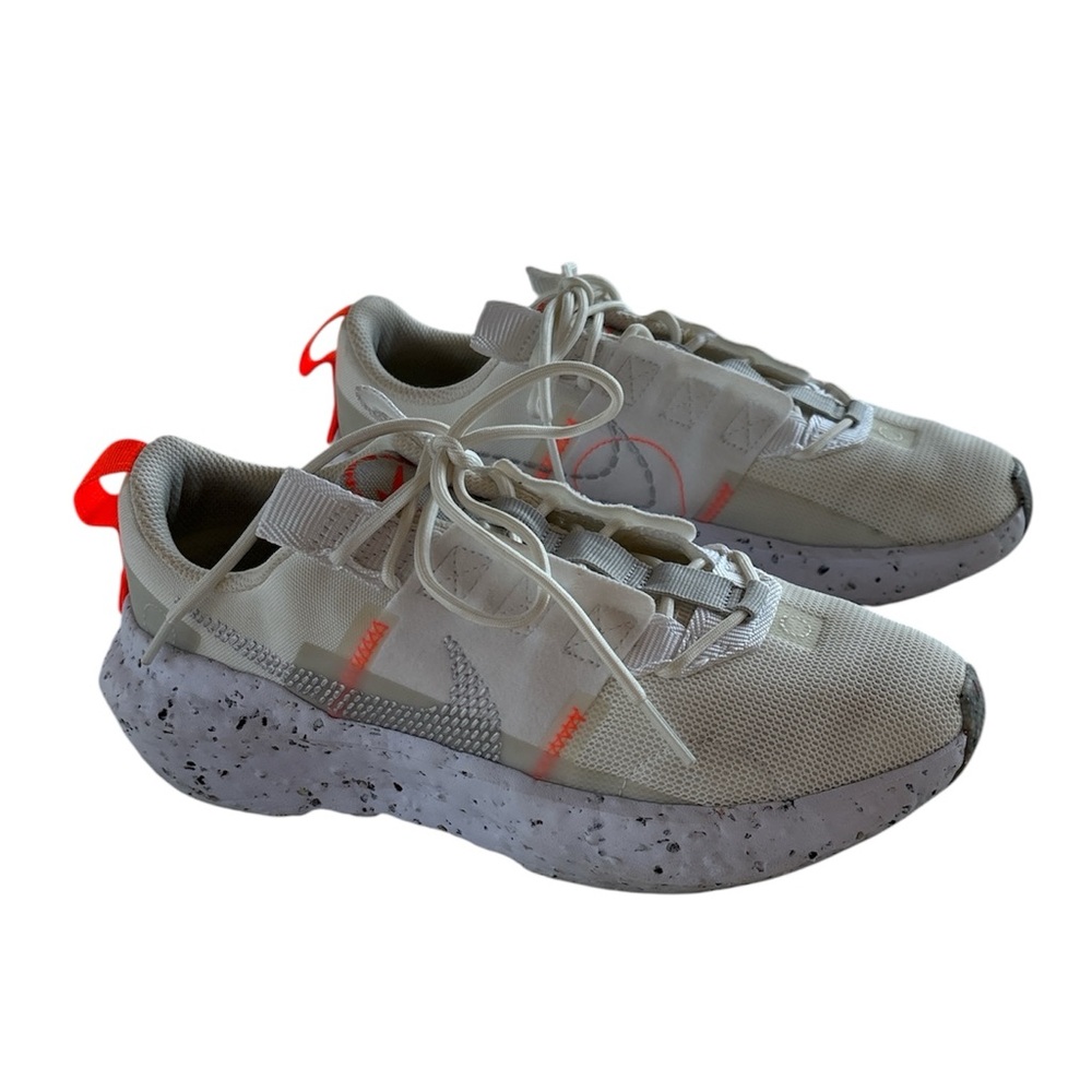 Nike Women's Crater Impact Summit White/Grey Fog-Platinum Tint Sneakers Size 7.5